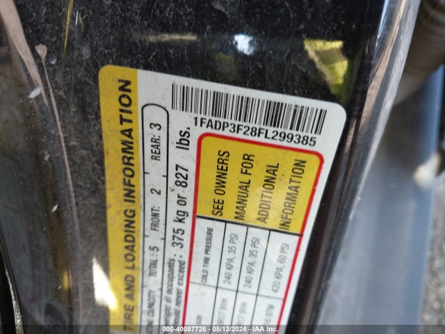 Ford FOCUS SE 2015 1FADP3F28FL299385 Image 9