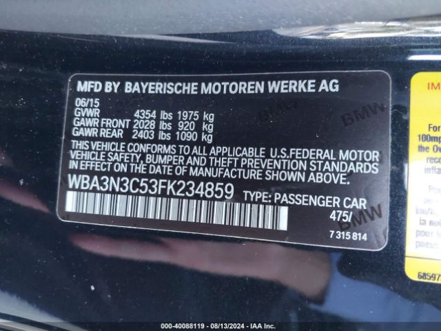 WBA3N3C53FK234859 BMW 428i