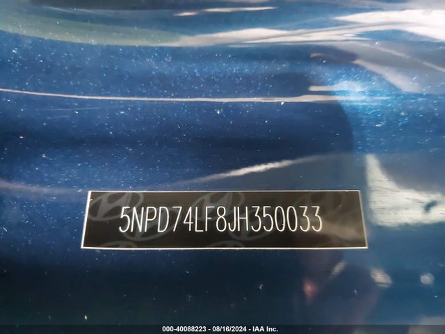 5NPD74LF8JH350033 Hyundai ELANTRA SE