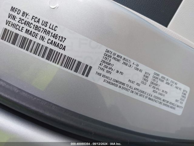 2C4RC1BG7RR146137 Chrysler Pacifica Touring L