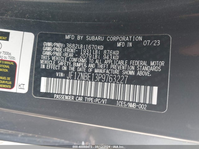 Toyota Gr86 Premium 2023 JF1ZNBE13P9763227 Image 9