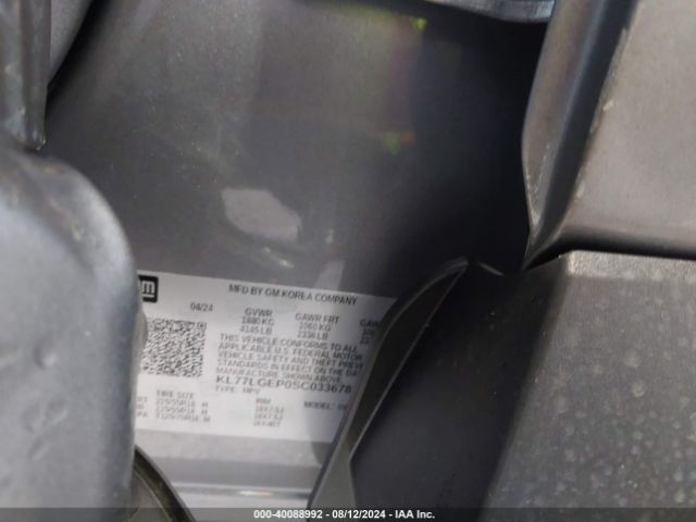 KL77LGEP0SC033678 Chevrolet Trax Fwd 1rs