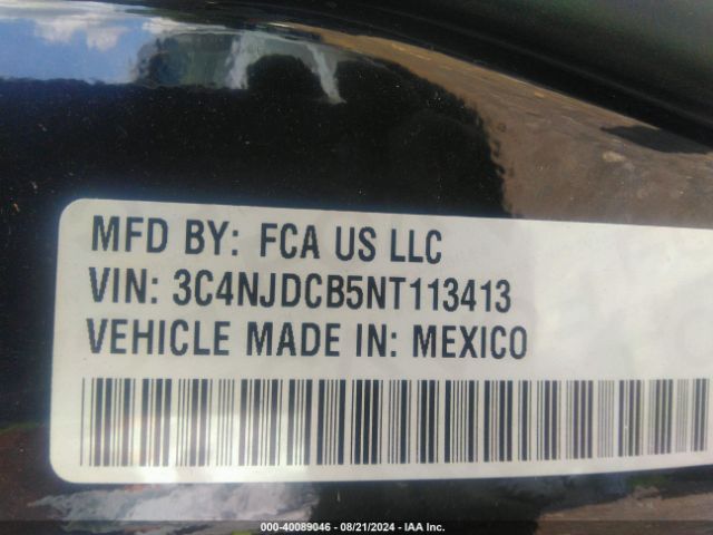 3C4NJDCB5NT113413 Jeep Compass Limited 4x4