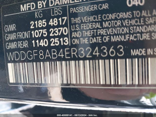 WDDGF8AB4ER324363 Mercedes-Benz C 300 Luxury 4matic/sport 4matic