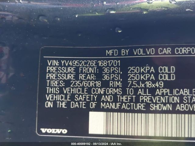 YV4952CZ6E1681701 Volvo XC90 3.2