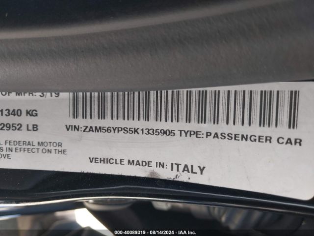 ZAM56YPS5K1335905 Maserati Quattroporte S Gransport