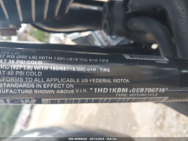 2014 HARLEY-DAVIDSON FLHX 1HD1KBM10EB706716 Photo 9