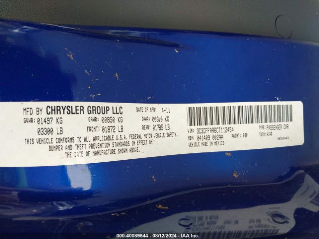 2012 FIAT 500 3C3CFFAR6CT112454 Photo 8