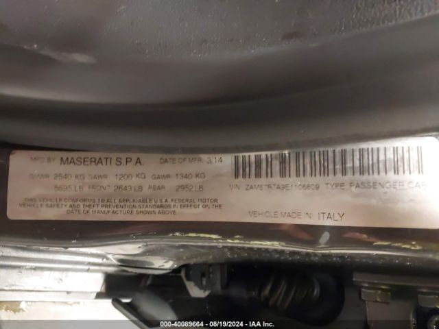ZAM57RTA9E1106809 Maserati Ghibli S Q4