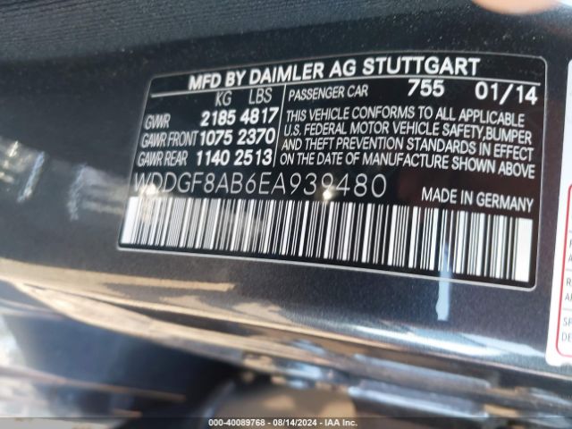 WDDGF8AB6EA939480 Mercedes-Benz C 300 Luxury 4matic/sport 4matic