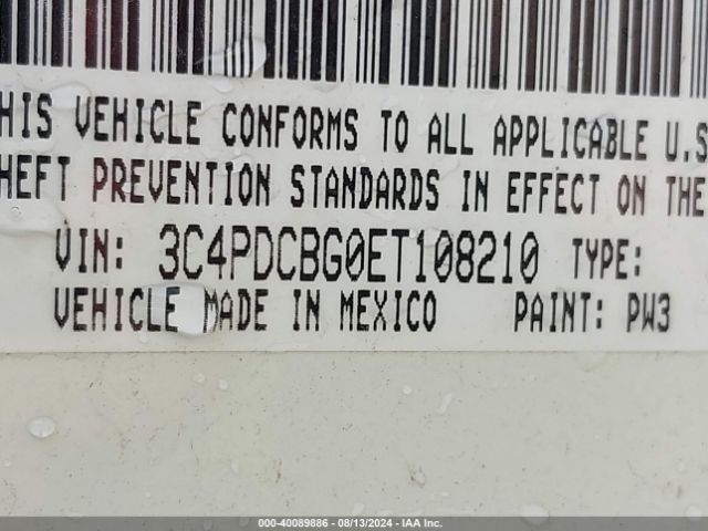 3C4PDCBG0ET108210 Dodge Journey Sxt