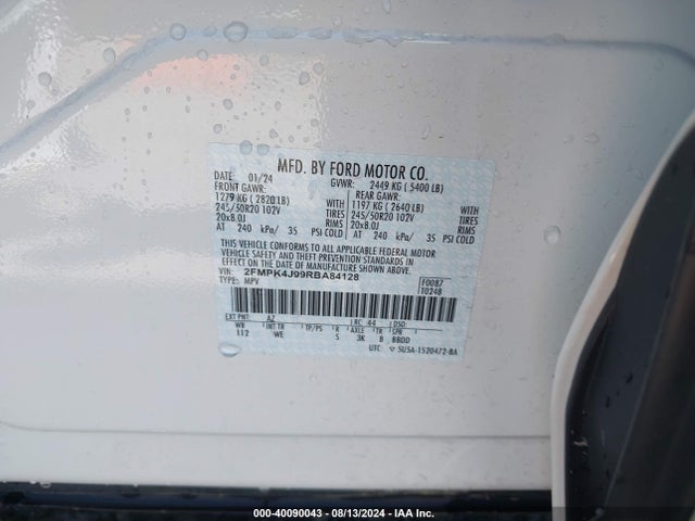 Ford Edge St-line 2024 2FMPK4J99RBA84128 Image 9