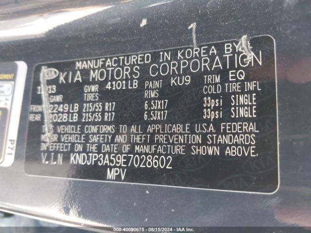 KNDJP3A59E7028602 KIA SOUL +