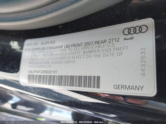 Audi A6 2.0t Premium 2015 WAUFFAFC4FN030191 Image 9