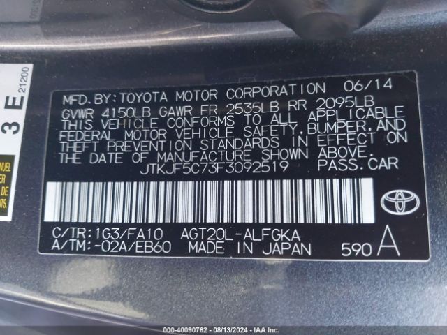 JTKJF5C73F3092519 Scion TC