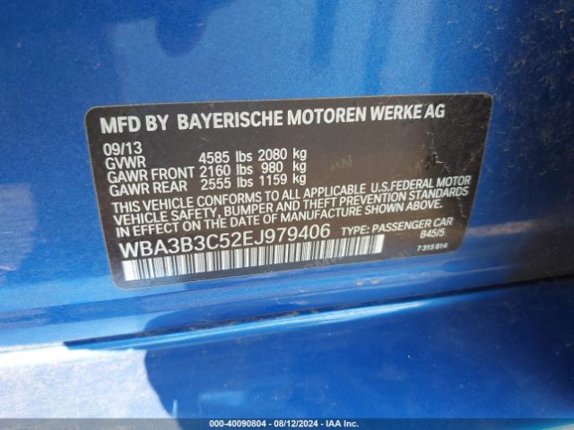 WBA3B3C52EJ979406 BMW 328i Xdrive