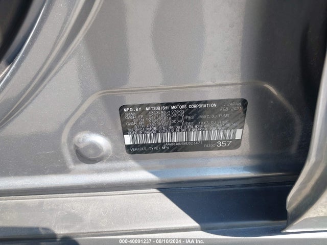 2021 MITSUBISHI OUTLANDER SPORT JA4ARUAU4MU023471 Photo 8