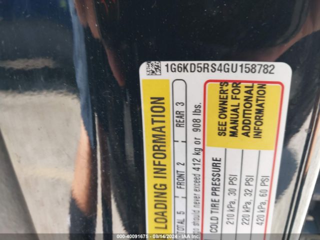 1G6KD5RS4GU158782 Cadillac CT6 LUXURY