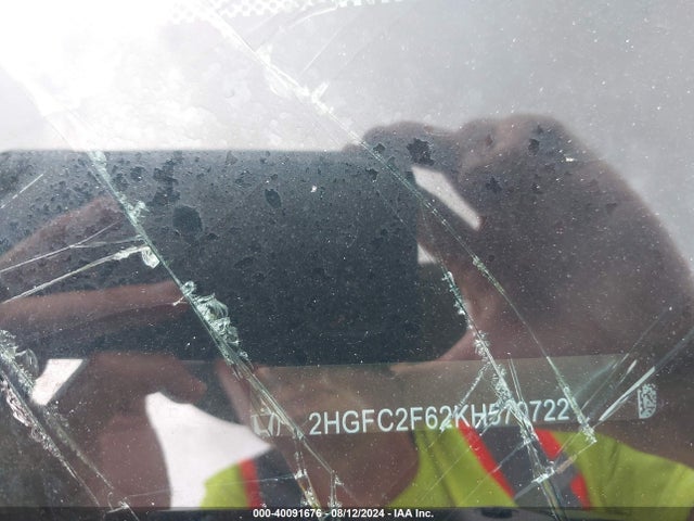 Honda Civic Lx 2019 2HGFC2F62KH570722 Image 9