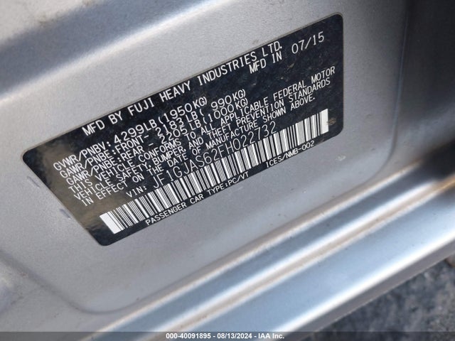 JF1GJAS62FH022732 Subaru Impreza 2.0i Limited