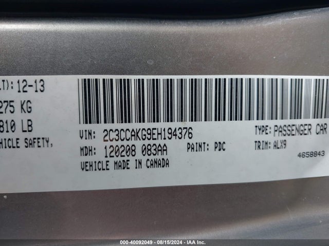2C3CCAKG9EH194376 Chrysler 300c Awd