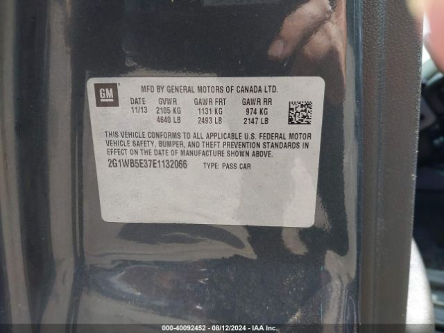 2G1WB5E37E1132066 Chevrolet Impala Limited Lt