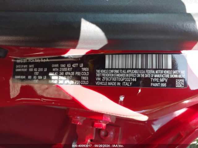 ZFBCFXBT0GP332144 Fiat 500x Easy