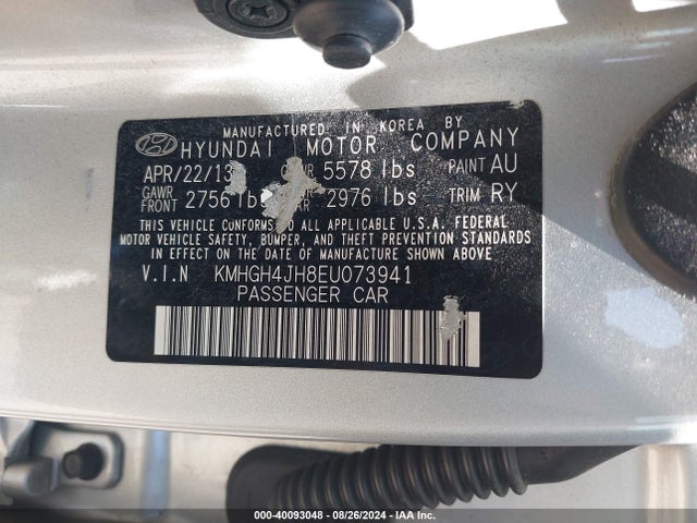 KMHGH4JH8EU073941 Hyundai Equus Ultimate