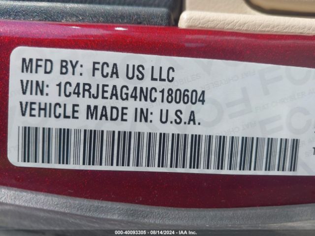 2022 JEEP GRAND CHEROKEE WK 1C4RJEAG4NC180604 Photo 8