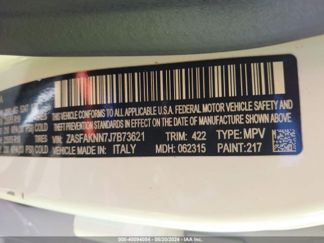 ZASFAKNN7J7B73621 Alfa Romeo Stelvio Ti Sport Awd