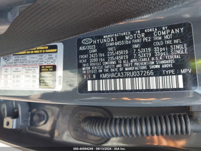 KM8HACA37RU037266 Hyundai Kona N Line