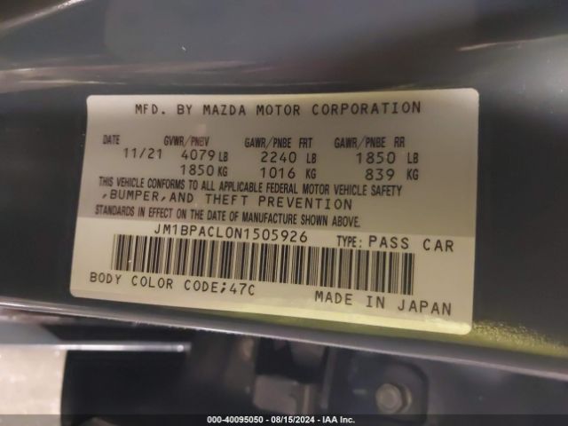 JM1BPACL0N1505926 Mazda Mazda3 Carbon Edition