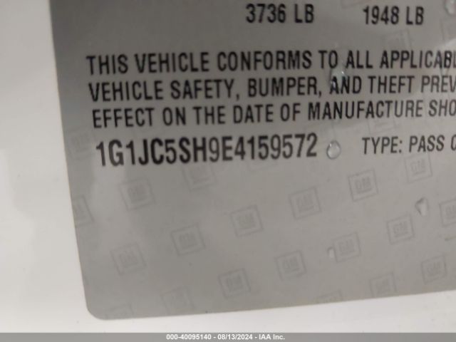 1G1JC5SH9E4159572 Chevrolet Sonic Lt Auto