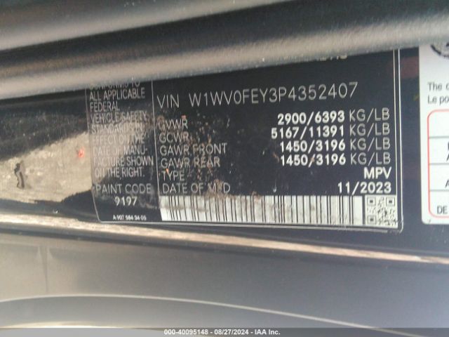 2023 MERCEDES-BENZ METRIS W1WV0FEY3P4352407 Photo 8