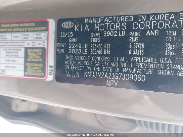 KNDJN2A21G7309060 KIA Soul