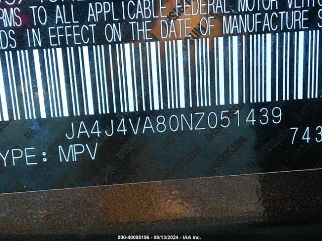 2022 MITSUBISHI OUTLANDER JA4J4VA80NZ051439 Photo 8