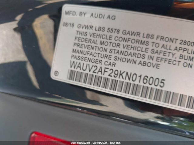 WAUV2AF29KN016005 Audi A7 55 Premium