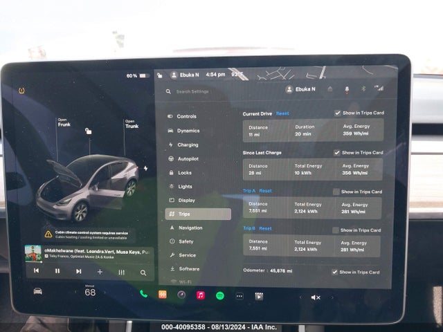 2021 TESLA MODEL Y 5YJYGDEE9MF077368 Photo 6