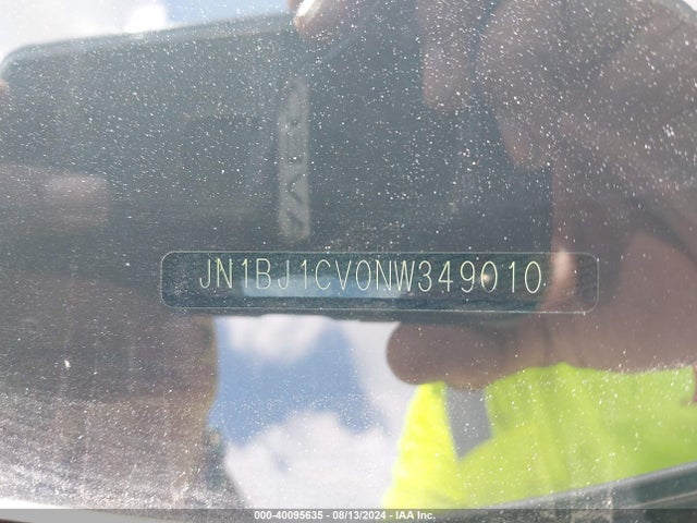 JN1BJ1CV0NW349010 Nissan Rogue Sport Sl Fwd Xtronic Cvt