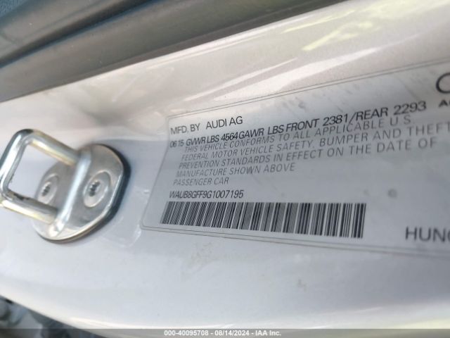 WAUB8GFF9G1007195 Audi A3 2.0t Premium