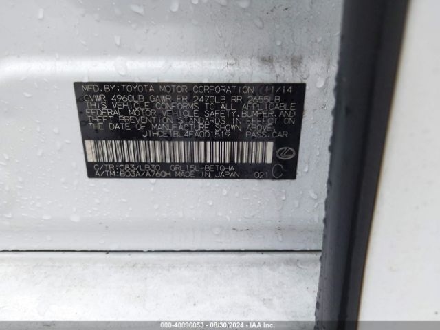 JTHCE1BL4FA001519 Lexus GS 350