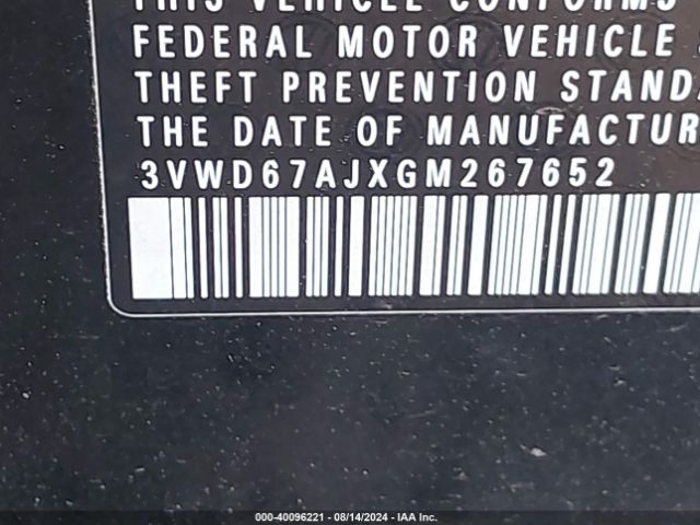 3VWD67AJXGM267652 Volkswagen Jetta 1.4t Se