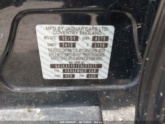 2002 JAGUAR X-TYPE SAJEA51D12XC53375 Photo 8