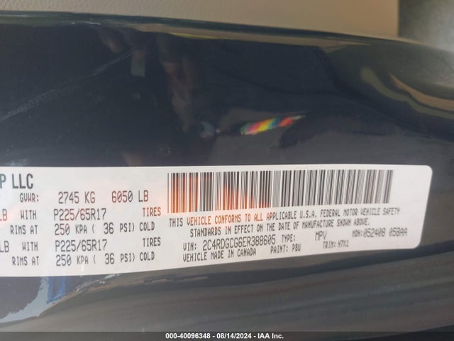 Dodge Grand Caravan Sxt 2014 2C4RDGCG6ER388605 Image 9
