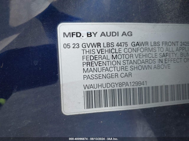Audi A3 Premium Plus 2023 WAUHUDGY8PA129941 Image 9
