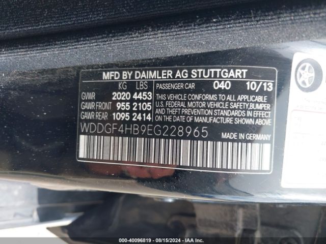 WDDGF4HB9EG228965 Mercedes-Benz C 250 Luxury/sport
