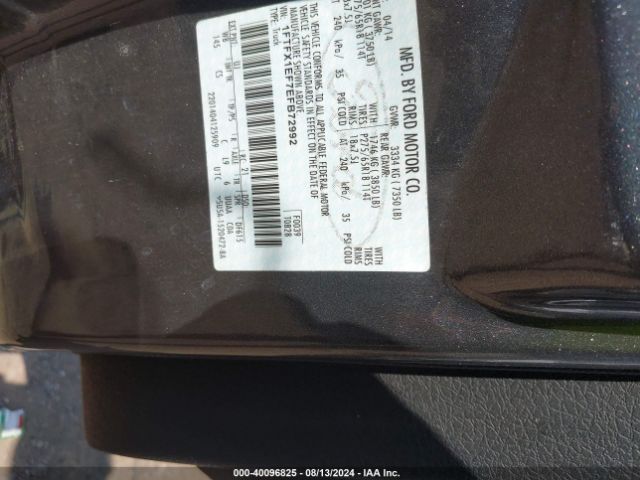 1FTFX1EF7EFB72992 Ford F-150 Stx