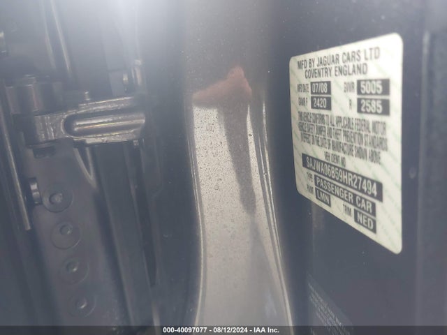 2009 JAGUAR XF SAJWA06B59HR27494 Photo 8