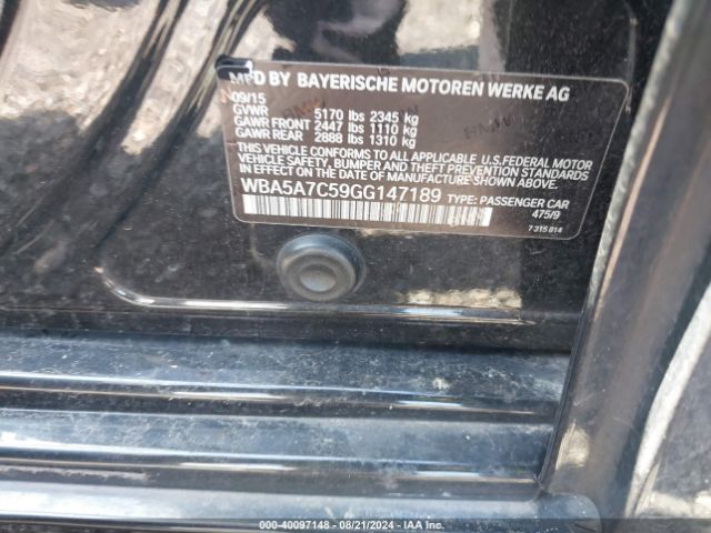 WBA5A7C59GG147189 BMW 528i Xdrive