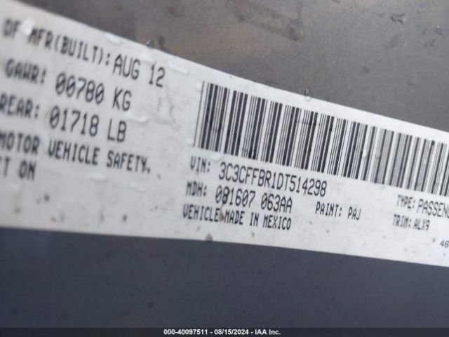 2013 FIAT 500 3C3CFFBR1DT514298 Photo 8